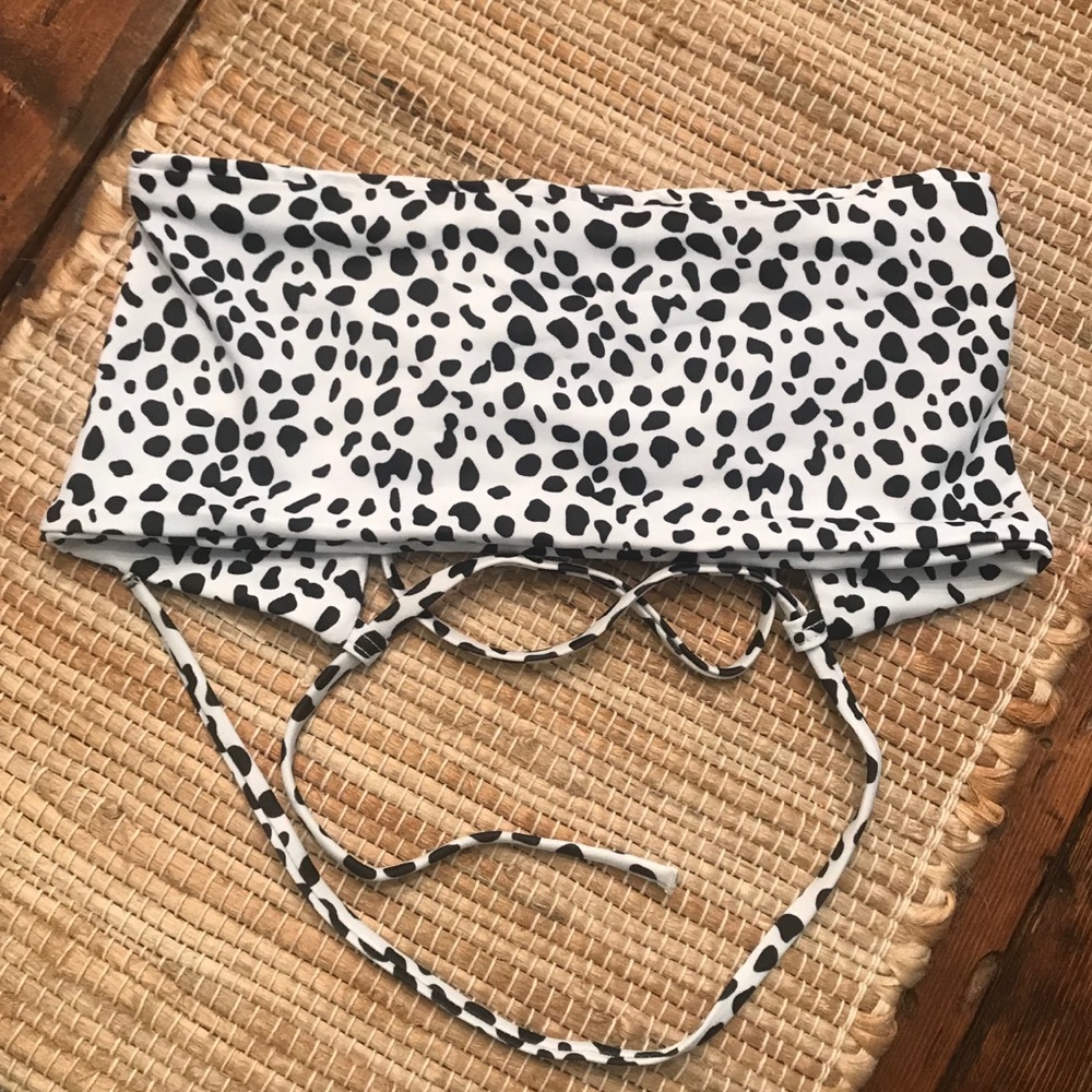 Shein bandeau bathing suit top NEW small